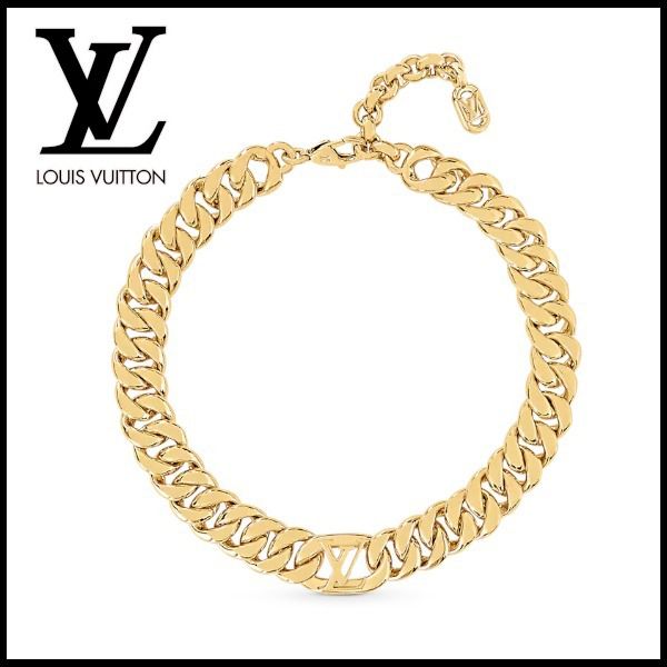 即日発送★ルイヴィトン アクセントに【LV】コリエLVゲット ドレスト M00637