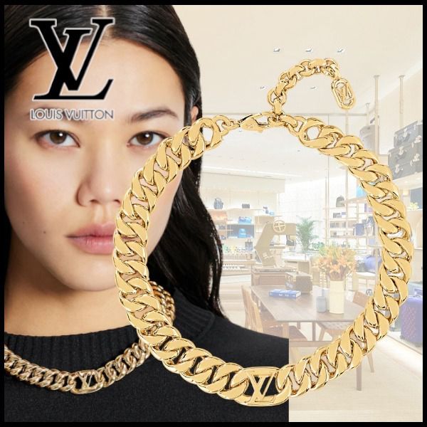 即日発送★ルイヴィトン アクセントに【LV】コリエLVゲット ドレスト M00637