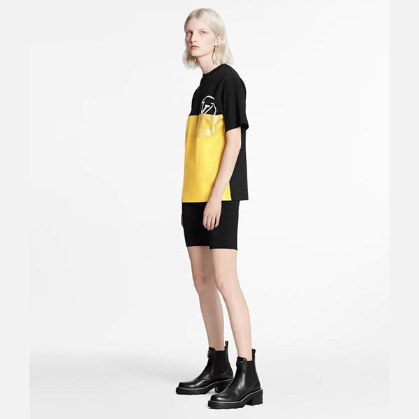 【レア】ルイヴィトン Tシャツ 偽物 ワールドロゴカラーブロック 1A83MG