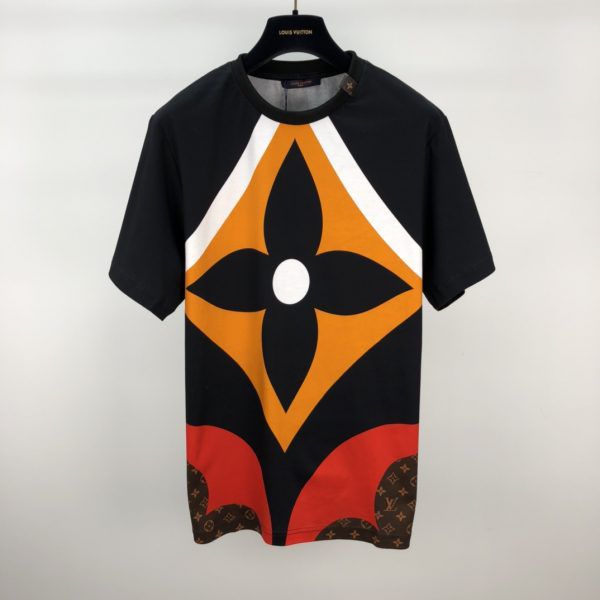 ☆ルイヴィトン Tシャツ 偽物 21新作カットソー モノグラムフラワーTシャツ1A8M13