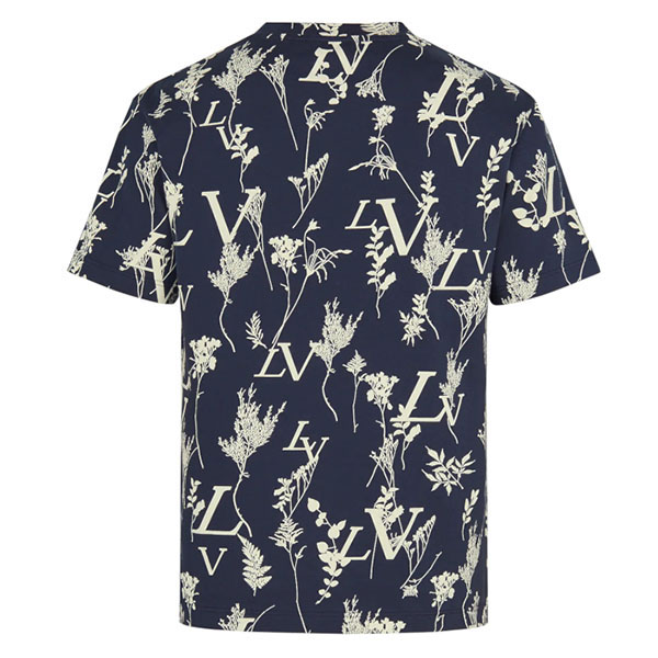  ☆ルイヴィトン スーパーコピー Tシャツ LVリーフ Tシャツ ディスチャージ プリント 半袖 1A7X2Z