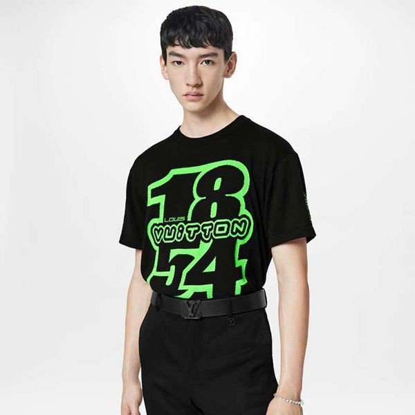 早い者勝ち★​ルイヴィトン LV 1854 グラフィックニットTシャツ 偽物 1AAGO2
