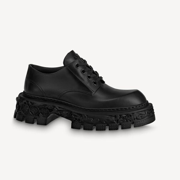 ◆​ルイヴィトン◆メンズシューズ LV バロックライン ダービー 偽物 1AAHAN