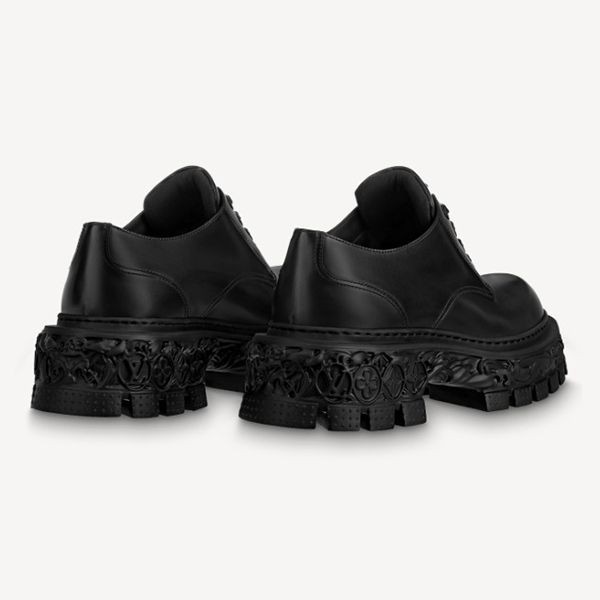 ◆​ルイヴィトン◆メンズシューズ LV バロックライン ダービー 偽物 1AAHAN