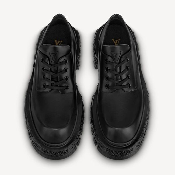 ◆​ルイヴィトン◆メンズシューズ LV バロックライン ダービー 偽物 1AAHAN