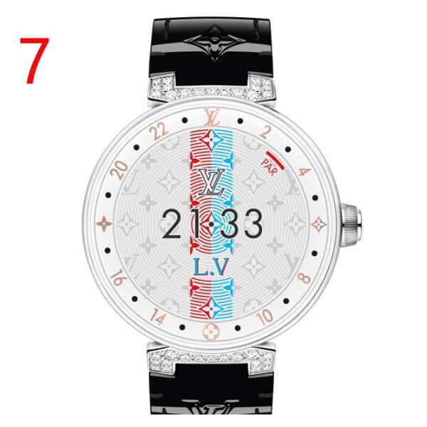タンブールホライゾン コピー ルイヴィトン スマートウォッチ スーパーコピー TAMBOUR HORIZON PURE WHITE & DIAMONDS 42.9 MY LV TAMBOUR