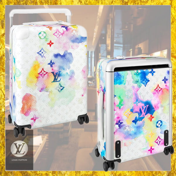 ルイヴィトン スーツケース コピー マルチカラー LV ウォーターカラー WATERCOLOR☆ホライゾン55トロリー M20437