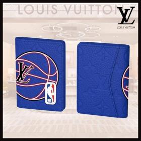 【NBAコラボ限定】​ルイヴィトン カードケース 偽物 折り畳み財布  M81663