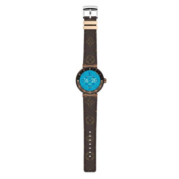 タンブールホライゾン コピー ルイヴィトン スマートウォッチ コピー v3 TAMBOUR HORIZON  モノグラム BROWN 42 モノグラム ブラウン 腕時計