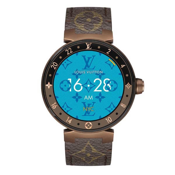 タンブールホライゾン コピー ルイヴィトン スマートウォッチ コピー v3 TAMBOUR HORIZON  モノグラム BROWN 42 モノグラム ブラウン 腕時計