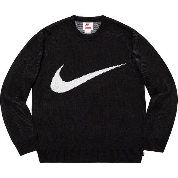 シュプリーム ナイキ 偽物 シュプリーム × ナイキ Swoosh Sweater Black