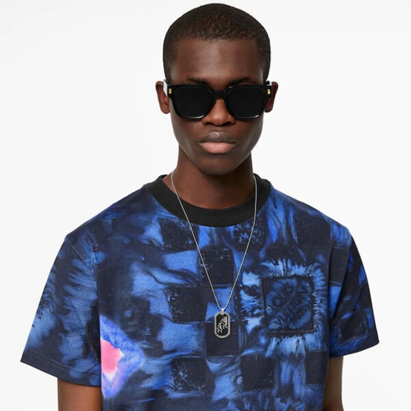 【21FW】ルイヴィトン Tシャツ 偽物 日本先行 ソルトプリントTシャツ 1A8X1N