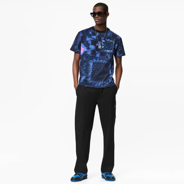 【21FW】ルイヴィトン Tシャツ 偽物 日本先行 ソルトプリントTシャツ 1A8X1N
