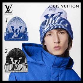 ルイヴィトン ボネリブ フラワー ニット帽 コピー 2色 M77997