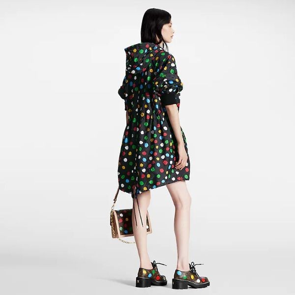 草間彌生 LV × YK ペインティッド ドットロングパーカ 偽物 1AB7VP