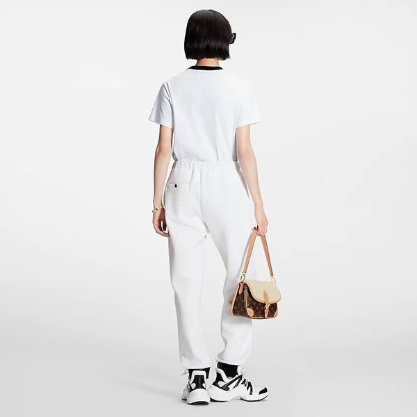 【追跡付】ルイヴィトン LVスノーフレーク半袖コットンTシャツ パロディ 1AAMSP