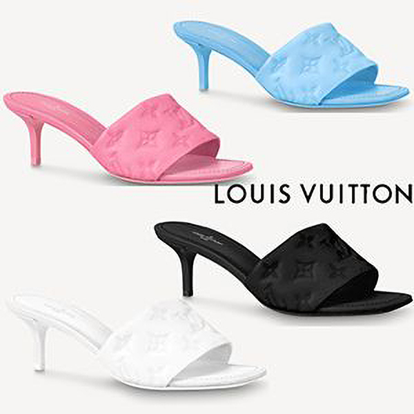 ルイヴィトン ミュール 偽物☆LV☆リバイバルライン 5.5cmヒール 1A8G5Z