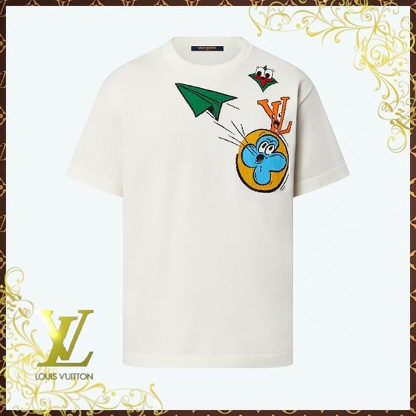 ルイヴィトン モノグラムコミックス 半袖Tシャツ パロディ 1AB54D