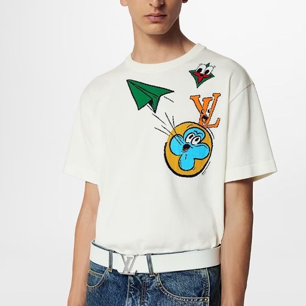 ルイヴィトン モノグラムコミックス 半袖Tシャツ パロディ 1AB54D