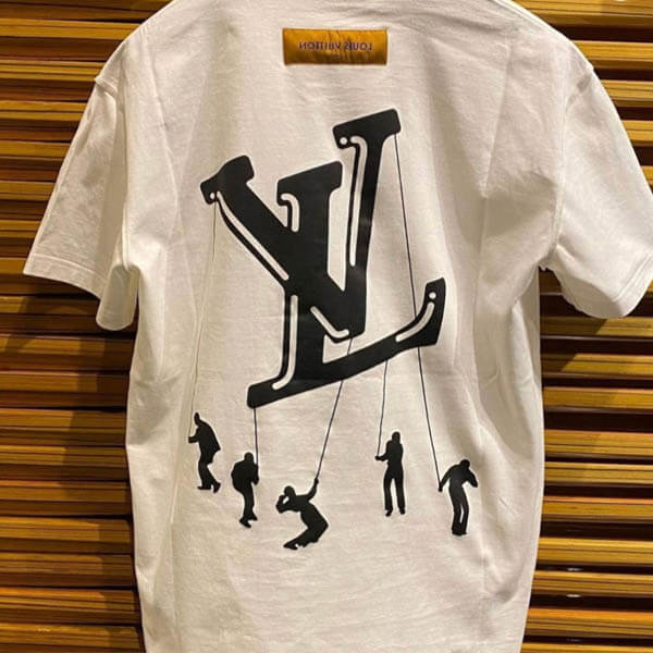 ルイヴィトン Tシャツ 偽物 21SS フロウティングLVプリンテッド 1A8P90
