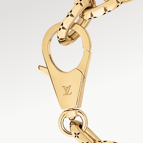 手元を華やかにルイヴィトン チェーンブレスレット コピー☆ブラスレ LV クラウン M1052A
