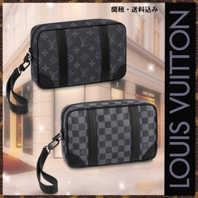 【すぐ届く男性必見】ルイヴィトン ポシェットカサイ 偽物 クラッチバッグ M82076