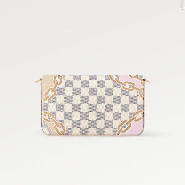 注目度抜群！ルイヴィトン ポシェットフェリシーLV ダミエ 偽物 ロープ N40466
