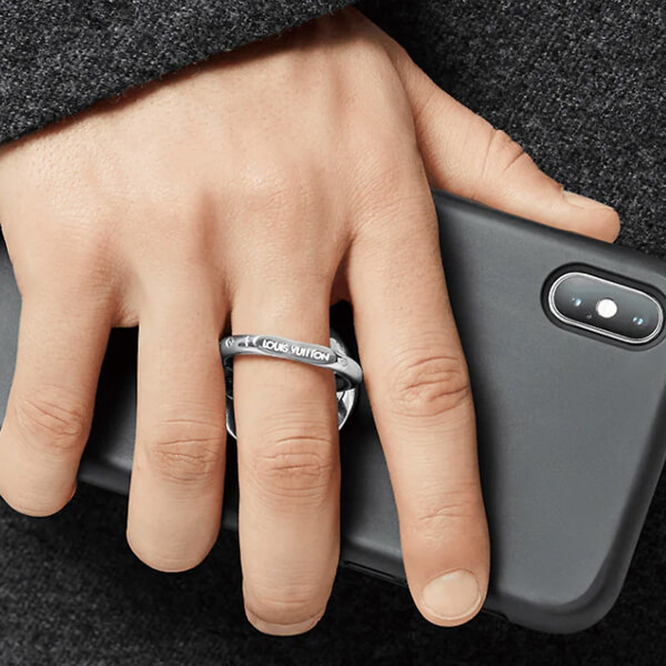 ◆希少◆ルイ ヴィトン スマホリング コピー スマホ シルバーアクセサリー バンカーリング ケースにM00312