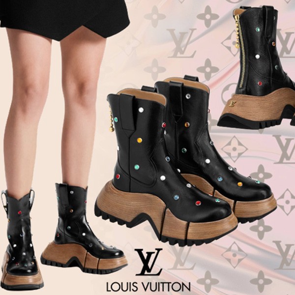 ルイヴィトン LV ズームライン ブーツ 偽物 1ABGZN