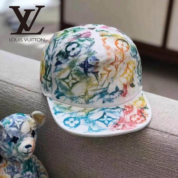 ルイヴィトン ウォーターカラー コピー モノグラム パステル キャップ☆LV☆キャスケットMP2873
