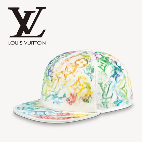 ルイヴィトン ウォーターカラー コピー モノグラム パステル キャップ☆LV☆キャスケットMP2873