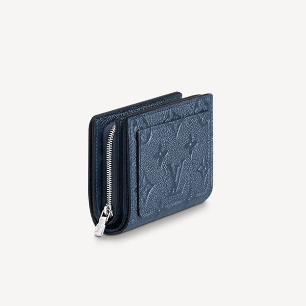 21AW ​ルイヴィトン ポルトフォイユクレア 偽物 二つ折り財布 アンプラントブルー M80943