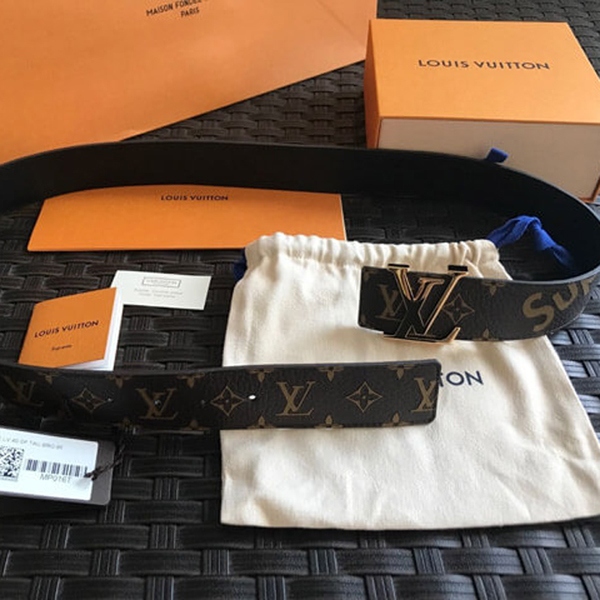 ルイヴィトン LV アパレル MP016 シュプリームスーパーコピー コラボ モノグラム ベルト メンズ