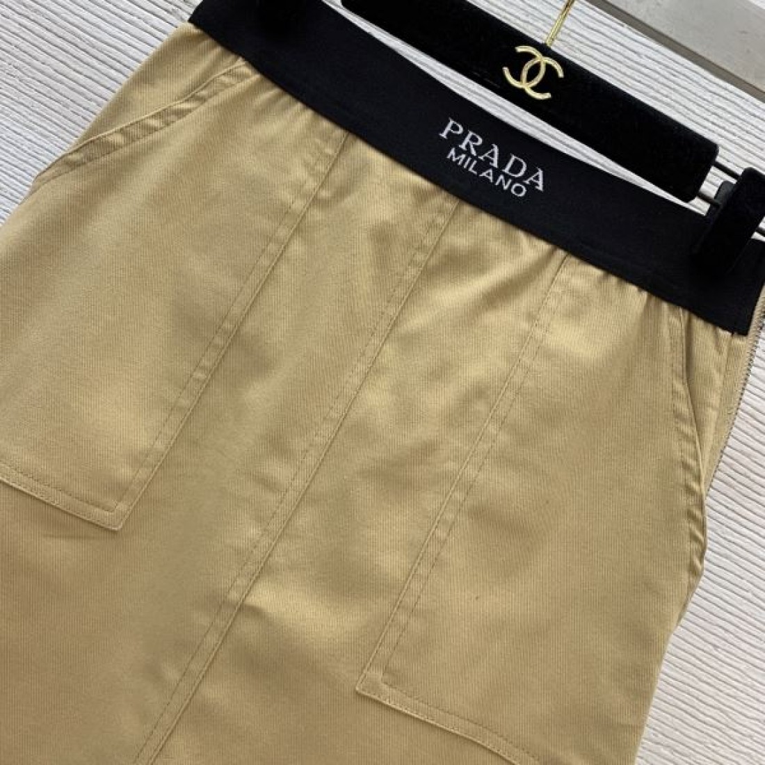 プラダ スーパーコピー スカート お洒落 デニム ロゴ レディース PRADA