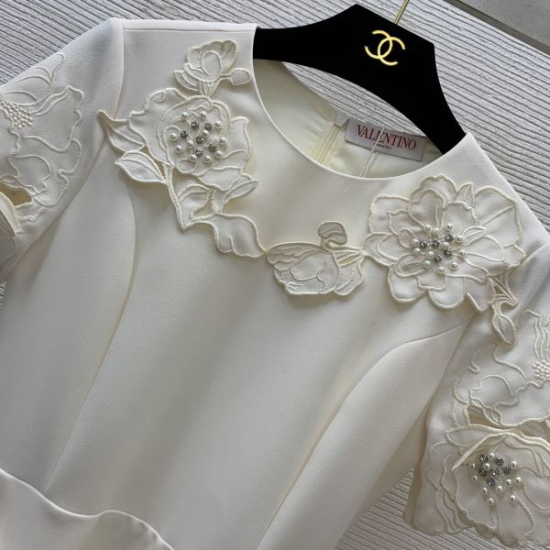 シャネル コピー ワンピース お洒落 ブラック ロゴ レディース CHANEL