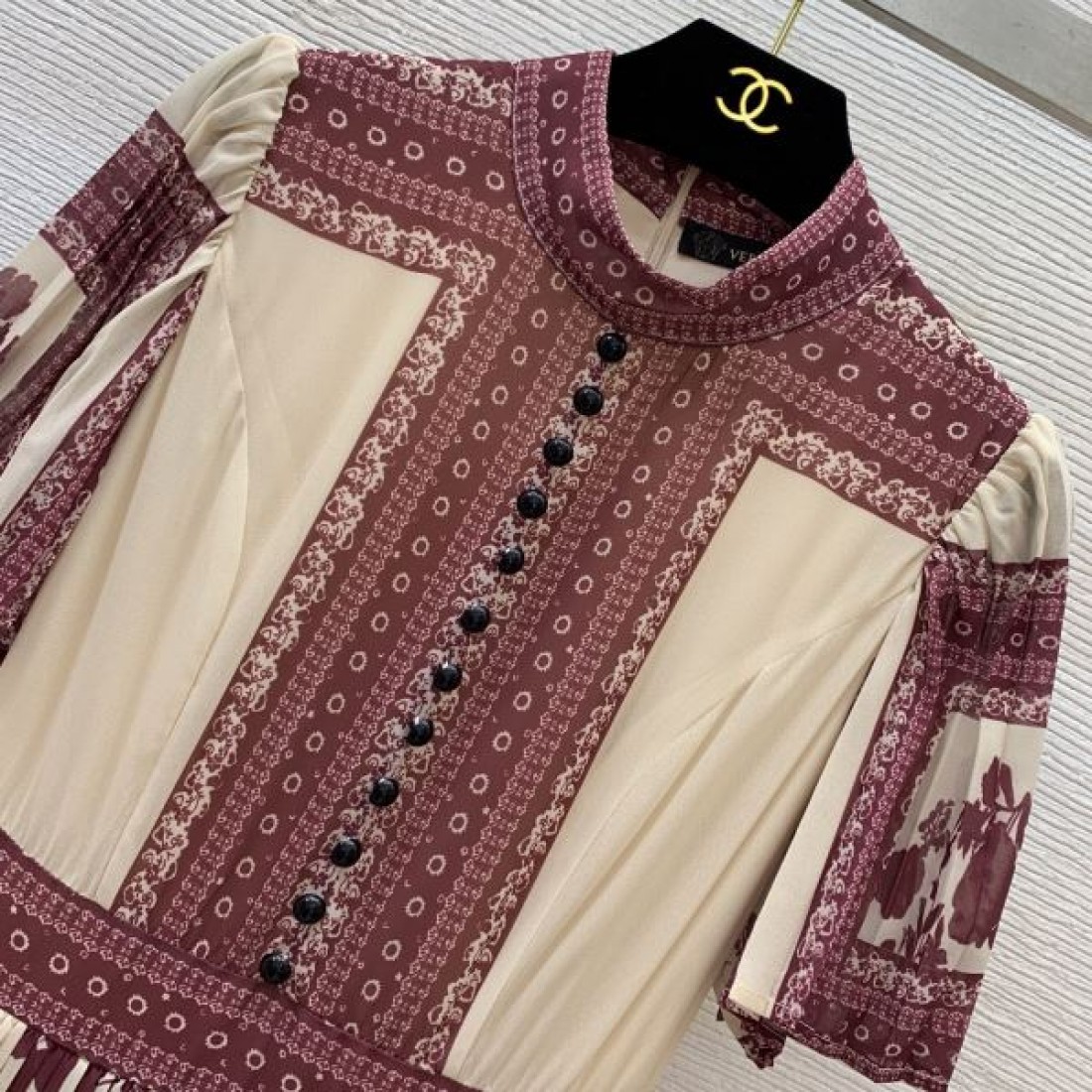 シャネル コピー ワンピース お洒落 花柄 ロゴ レディース CHANEL
