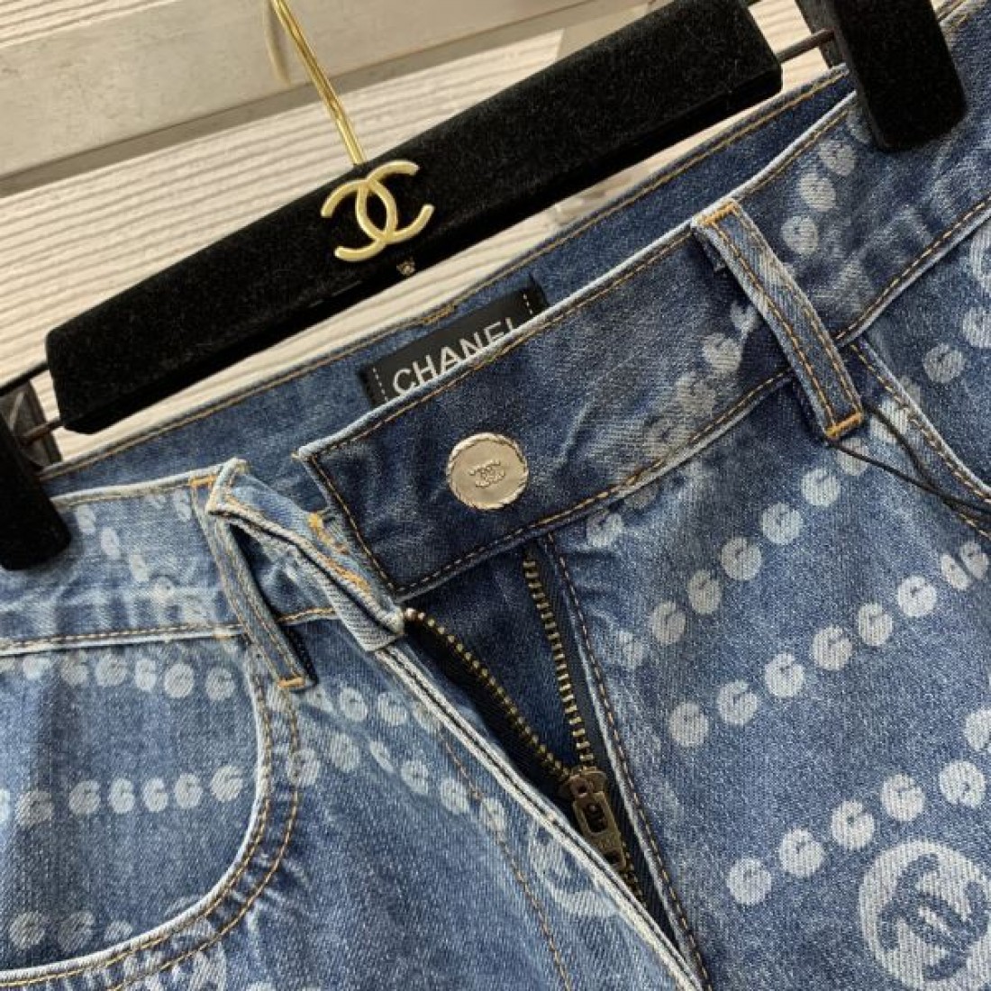 CHANEL スーパーコピー ハーフパンツ ジーンズ お洒落 柄 波 ロゴ ファッション シャネル