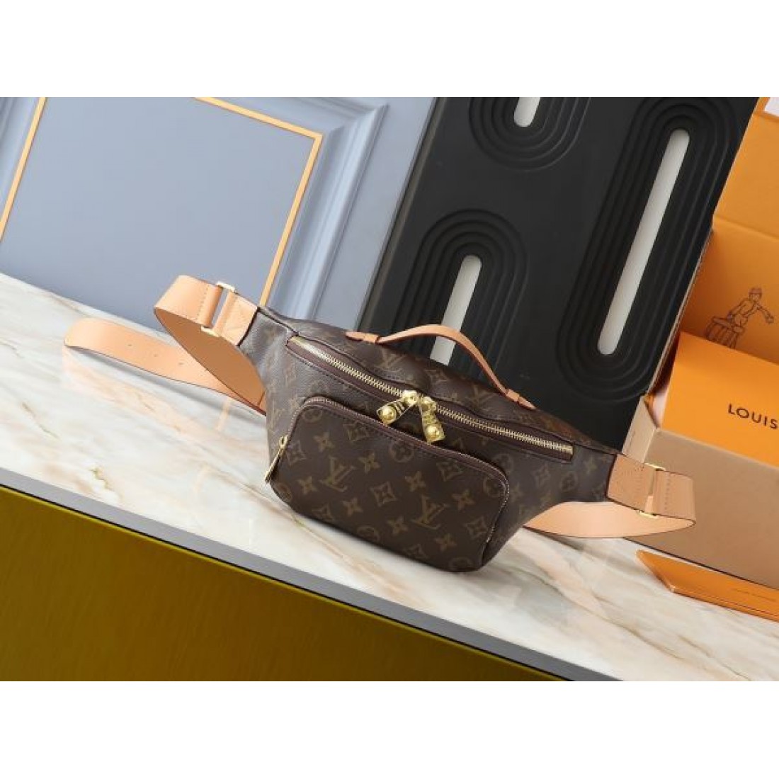 LOUIS VUITTON コピー ウエストバッグ ロゴ きちんと感がある ルイヴィトン