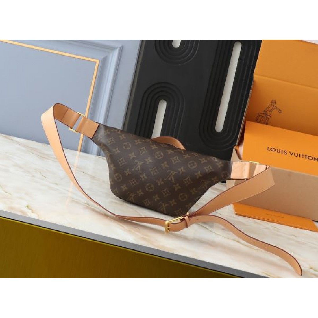 LOUIS VUITTON コピー ウエストバッグ ロゴ きちんと感がある ルイヴィトン
