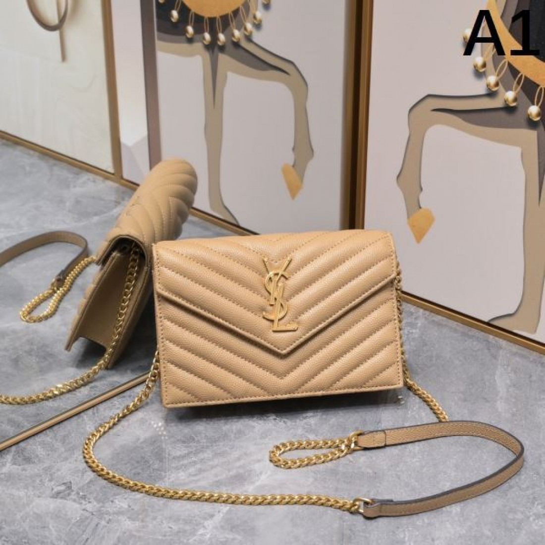 YSL イヴ サンローラン コピー ショルダーバッグ ロゴ 新品限定セール SAINT LAURENT