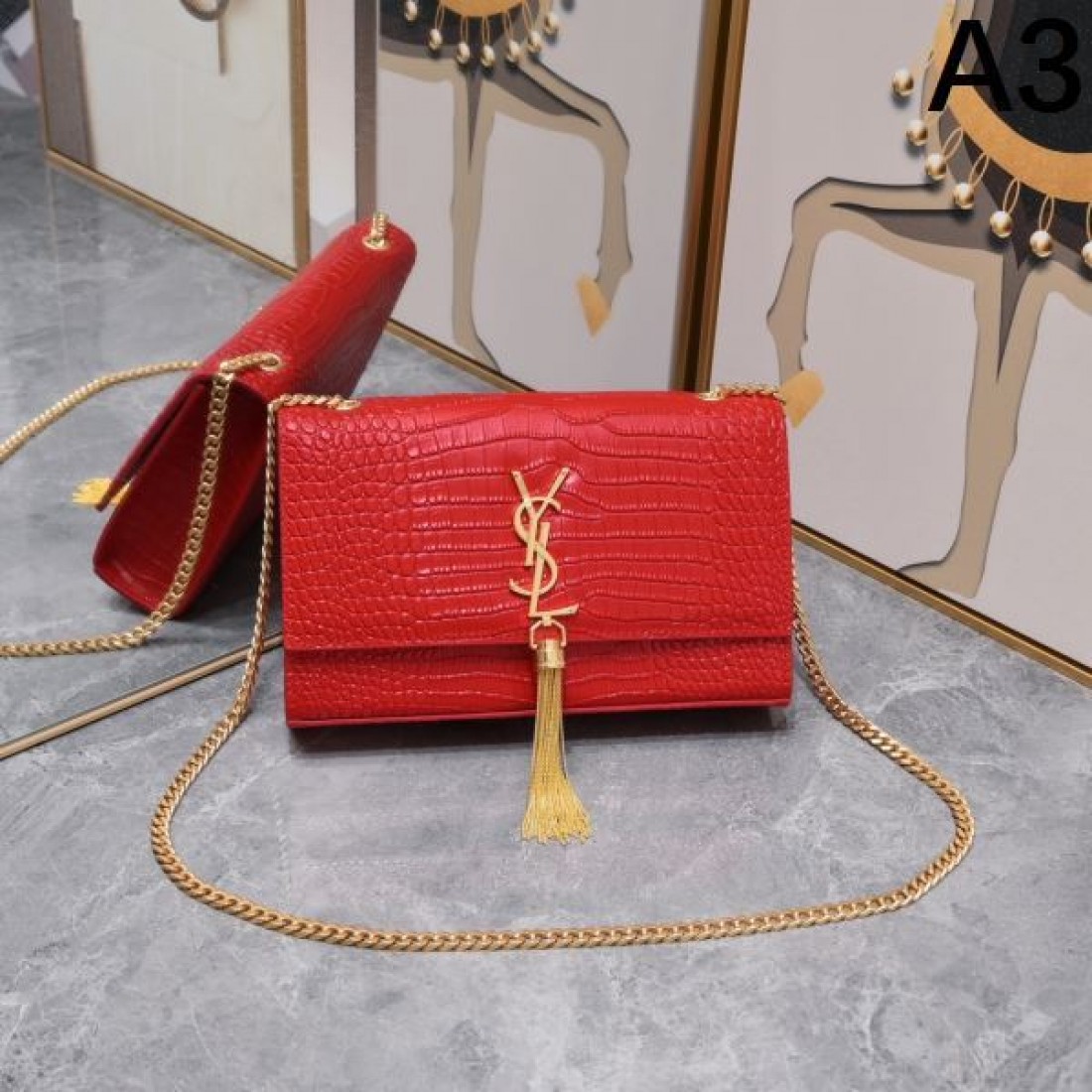 YSL イヴ サンローラン コピー ショルダーバッグ ロゴ 個性派ブランド SAINT LAURENT