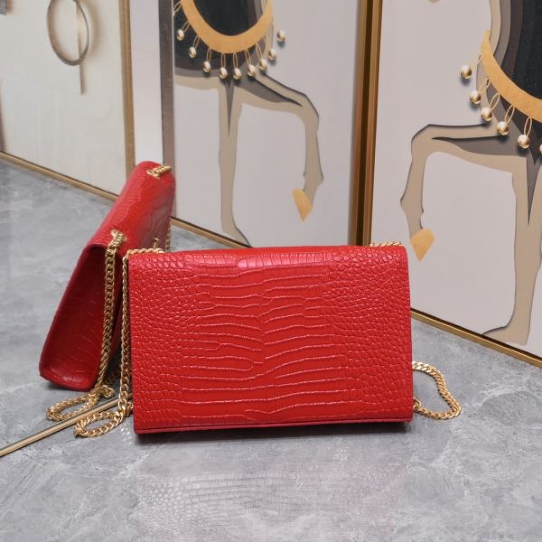 YSL イヴ サンローラン コピー ショルダーバッグ ロゴ 個性派ブランド SAINT LAURENT
