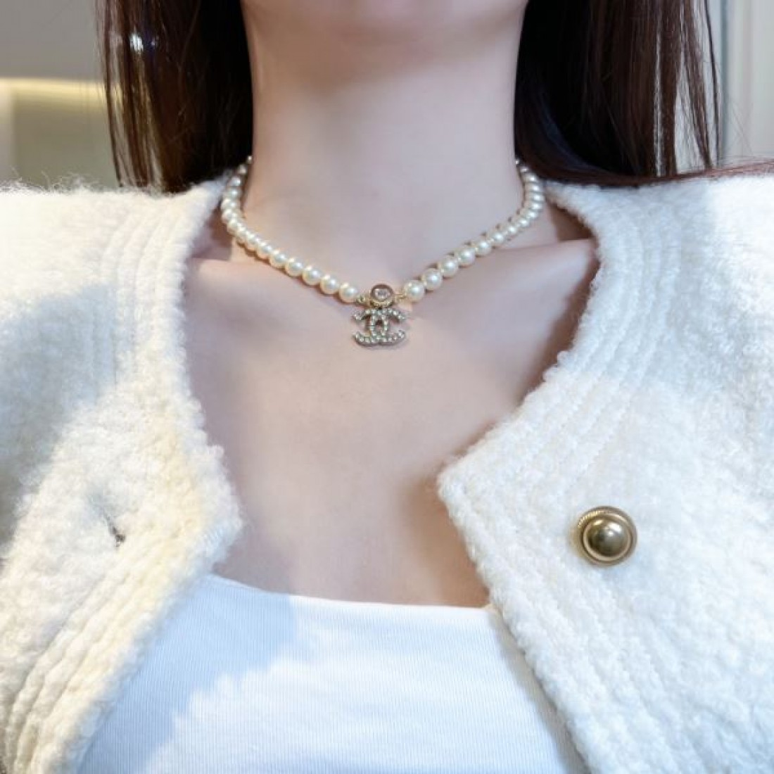 シャネル コピー ネックレス ロゴ 人気沸騰中 おしゃれ新品 CHANEL