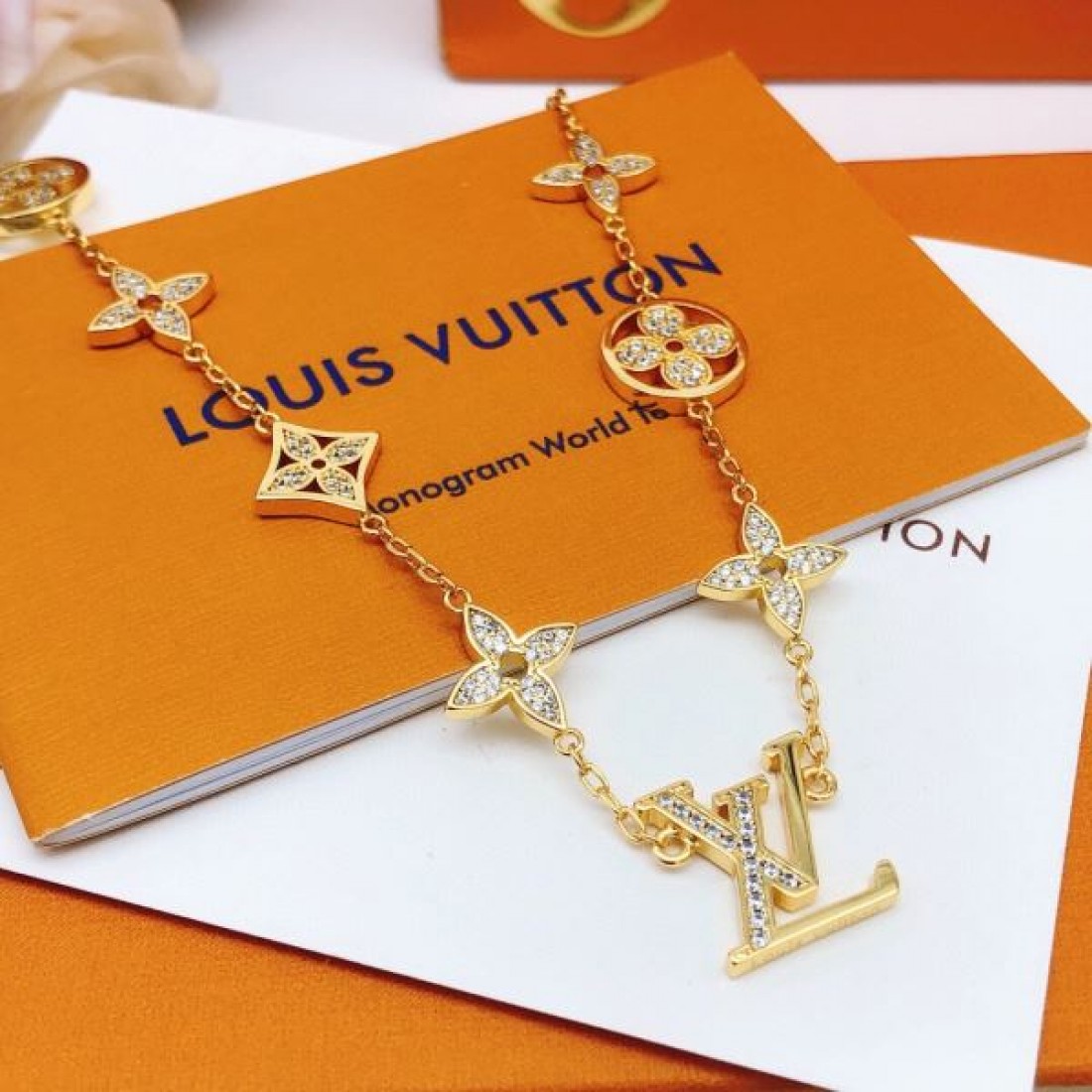 LOUIS VUITTON コピー ネックレス ロゴ 年末年始はセール ルイヴィトン