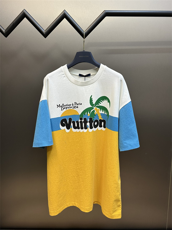   ルイヴィトン(LOUIS VUITTON) 偽物 × ファレル 2024秋季コラボTシャツ：ファッションとアートの融合