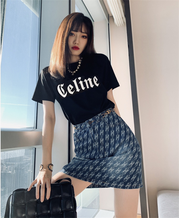   セリーヌ（CELINE）スーパーコピー エレガントなデニムスカートセット