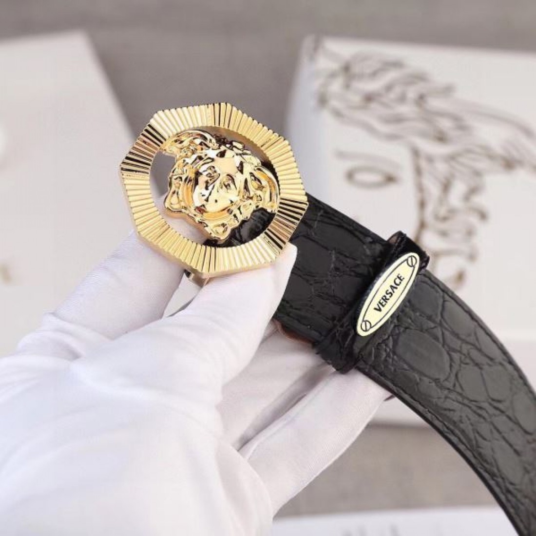 VERSACE モダンな スタイリッシュな ヴェルサーチェ コピー ベルト