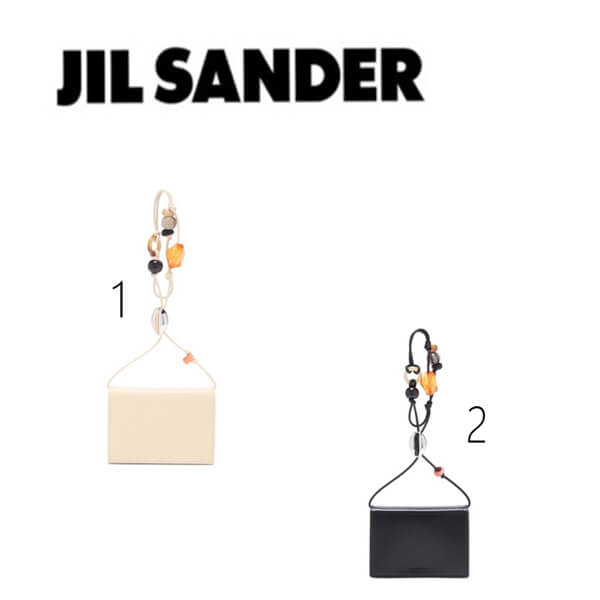 JIL SANDER/ジルサンダー 財布 コピー ビーズストラップ レザーウォレットバッグ