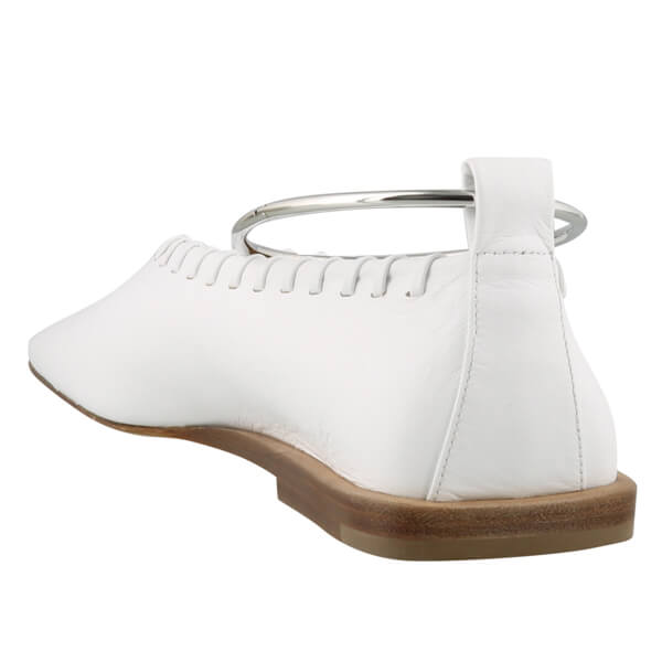 JIL SANDERジルサンダー 革靴 偽物 Leather ballet flatsフラット バレエシューズ