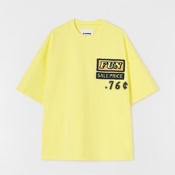 【2023SS】ジルサンダー コピー★ グラフィックパッチ コットンTシャツ JSMU707025-MU248508